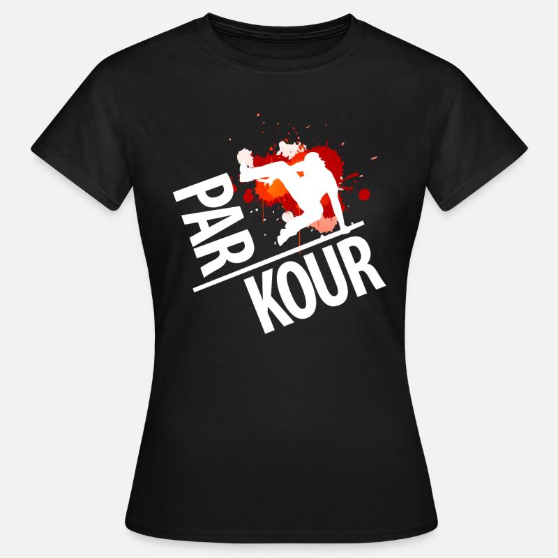 PARKOUR! - T-skjorte for kvinner - svart