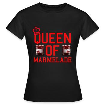 Koenigin of jam - Women's T-Shirt - black - Front - AI Model Female 172 dark (172cm)