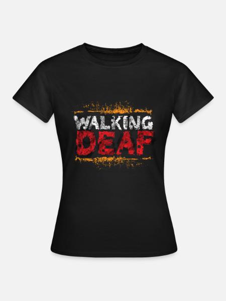 The walking deaf deaf - Women's T-Shirt - black
