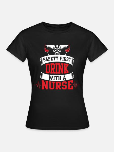 Krankenschwester Krankenpflegerin Krankenschwester - Frauen T-Shirt - Schwarz