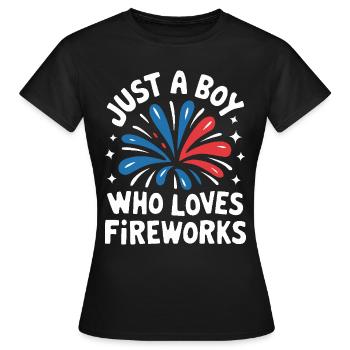 Pyrotechnics Fireworks Pyrotechnics - Women's T-Shirt - black - Front - AI Model Female 172 dark (172cm)