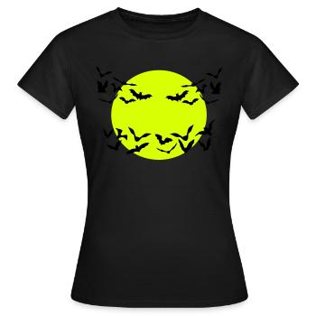 Chauve-souris, chauves-souris - T-shirt Femme - noir - Devant - AI Model Female 172 dark (172cm)