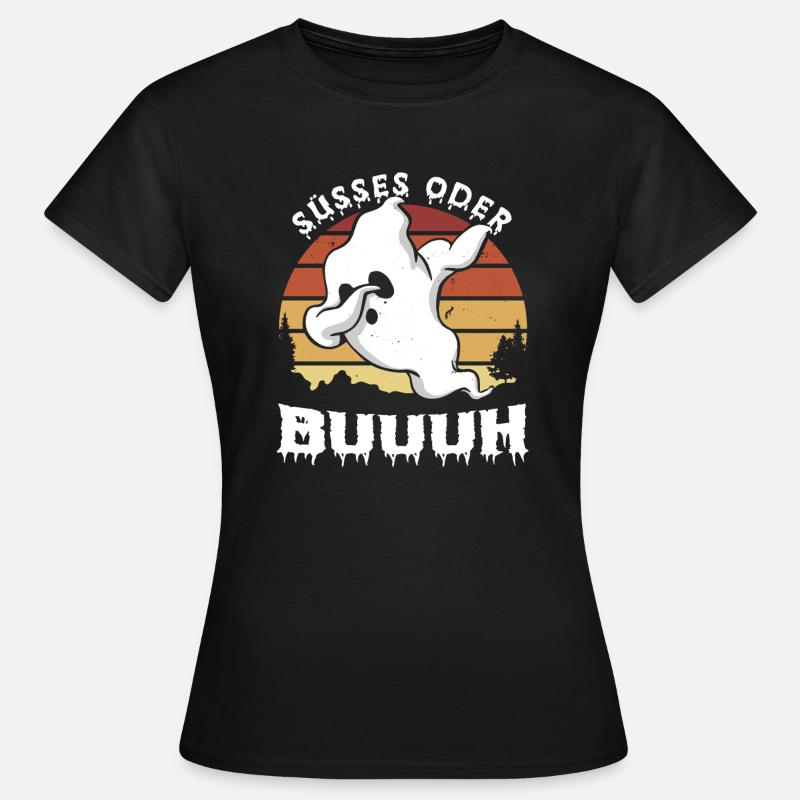 Suesses oder Buuuh - Frauen T-Shirt - Schwarz