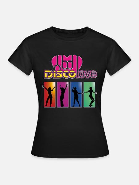 Disco Love Dance - Frauen T-Shirt - Schwarz