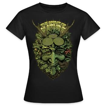 The Spirit of Nature II - Frauen T-Shirt - Schwarz - Vorne - AI Model Female 172 dark (172cm)