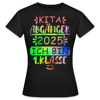 Kita Abgänger 2025 - Frauen T-Shirt - Schwarz - Vorne - AI Model Female 172 dark (172cm)