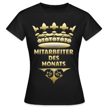 Mitarbeiter des Monats - Frauen T-Shirt - Schwarz - Vorne - AI Model Female 172 dark (172cm)