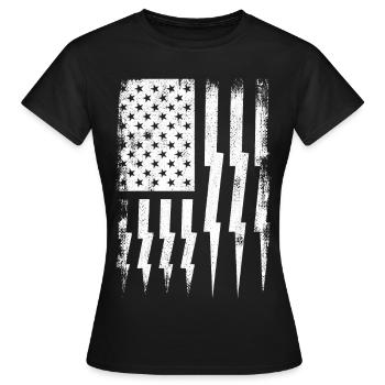 Patriotischer Elektriker - Frauen T-Shirt - Schwarz - Vorne - AI Model Female 172 dark (172cm)
