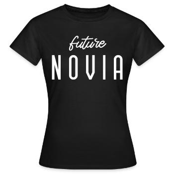 Future Novia Engagement Bridal Shower Wedding - Women's T-Shirt - black - Front - AI Model Female 172 dark (172cm)