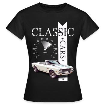Classic Car - Frauen T-Shirt - Schwarz - Vorne - AI Model Female 172 dark (172cm)