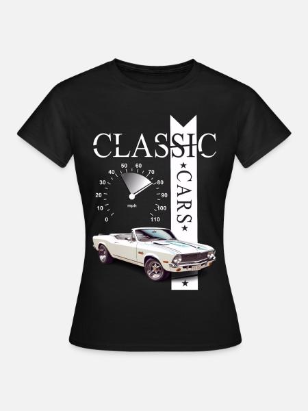Classic Car - Frauen T-Shirt - Schwarz