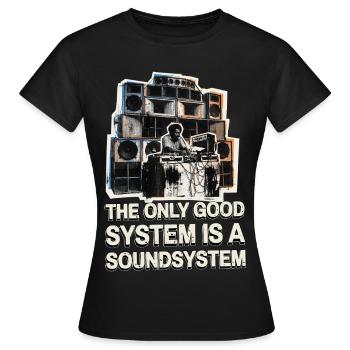 Soundsystem Dub - Women's T-Shirt - black - Front - AI Model Female 172 dark (172cm)