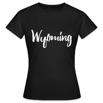 Wyoming - Frauen T-Shirt - Schwarz - Vorne - AI Model Female 172 dark (172cm)