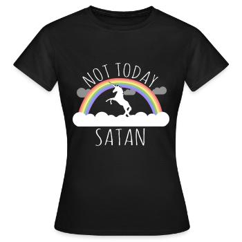 Heute nicht Satan - Frauen T-Shirt - Schwarz - Vorne - AI Model Female 172 dark (172cm)