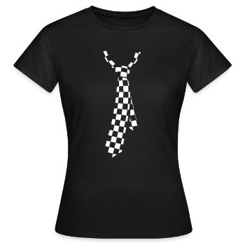 Tie - Women's T-Shirt - black - Front - AI Model Female 172 dark (172cm)