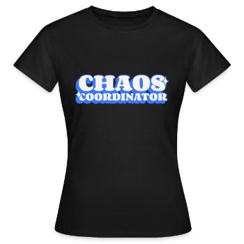 Coordinateur du chaos - T-shirt Femme - noir - Devant - AI Model Female 172 dark (172cm)