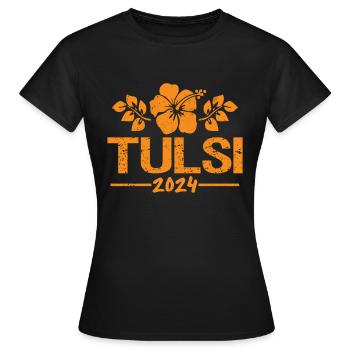 Tulsi Gabbard 2024 - Frauen T-Shirt - Schwarz - Vorne - AI Model Female 172 dark (172cm)