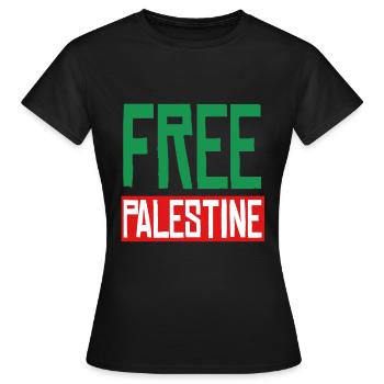 Palestine libre - T-shirt Femme - noir - Devant - AI Model Female 172 dark (172cm)