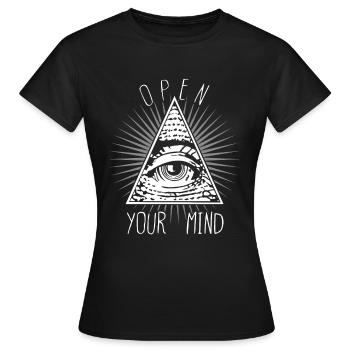 Ouvrez votre Troisième œil - T-shirt Femme - noir - Devant - AI Model Female 172 dark (172cm)