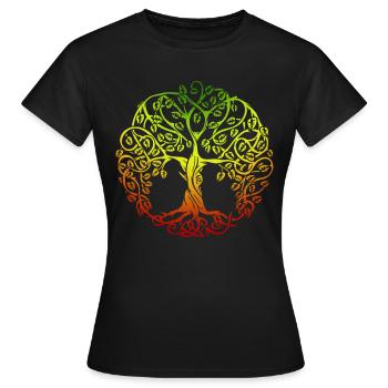 Afrique racines Black History Month Arbre - T-shirt Femme - noir - Devant - AI Model Female 172 dark (172cm)