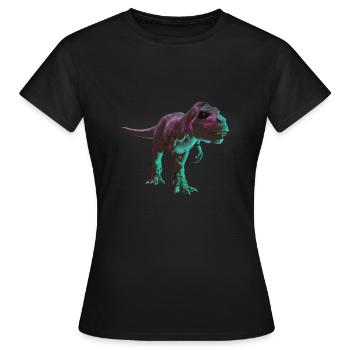 Raptor Dino dinosaurs Dinosaurier - Frauen T-Shirt - Schwarz - Vorne - AI Model Female 172 dark (172cm)