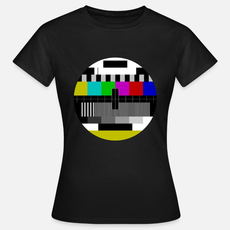 Test screen transmission end 70s 80s Retro - Women's T-Shirt - black