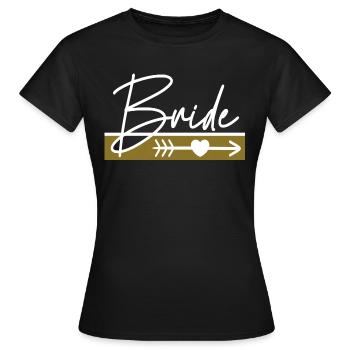 Sécurité de la mariée La mariée - T-shirt Femme - noir - Devant - AI Model Female 172 dark (172cm)