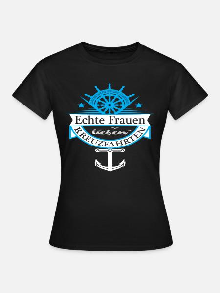 Kreuzfahrten - Frauen T-Shirt - Schwarz