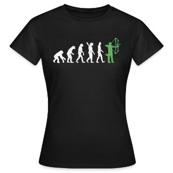 Evolution Bogenschießen Compound Edition - Frauen T-Shirt - Schwarz - Vorne - AI Model Female 172 dark (172cm)