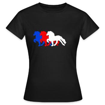 Toelter reihe - Frauen T-Shirt - Schwarz - Vorne - AI Model Female 172 dark (172cm)