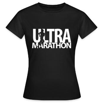 Ultramarathon 100 Kilometer Ultralaufen Geschenk - Frauen T-Shirt - Schwarz - Vorne - AI Model Female 172 dark (172cm)