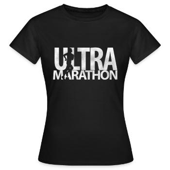 Ultramarathon 100 Kilometer Ultralaufen Geschenk - Frauen T-Shirt - Schwarz - Vorne - AI Model Female 172 dark (172cm)