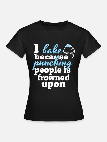 Bäcker backen - Frauen T-Shirt - Schwarz