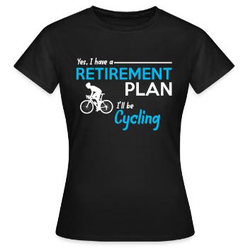 Bike-riding bike - Women's T-Shirt - black - Front - AI Model Female 172 dark (172cm)