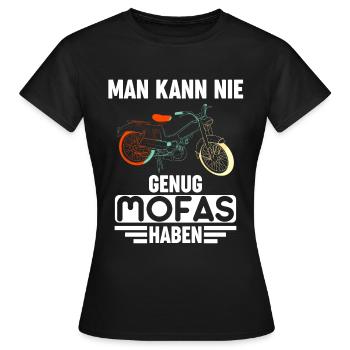 Mofa Mofas Moped DDR Hercules Geschenkidee - Frauen T-Shirt - Schwarz - Vorne - AI Model Female 172 dark (172cm)