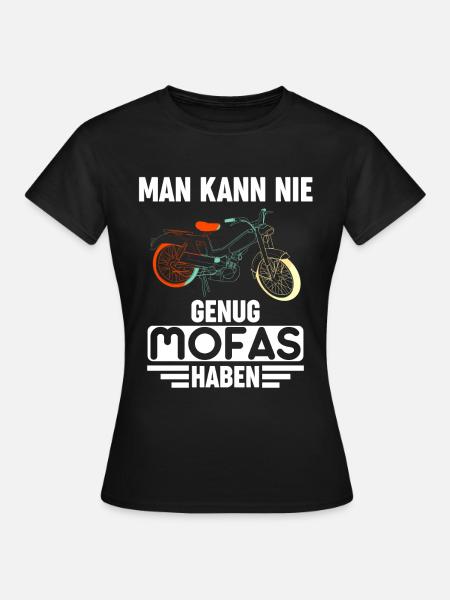 Mofa Mofas Moped DDR Hercules Geschenkidee - Frauen T-Shirt - Schwarz
