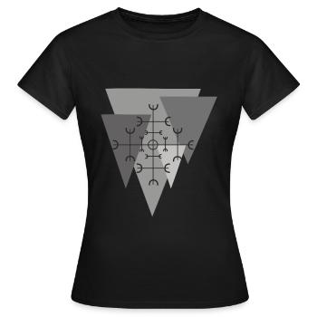 Symbole Protection de la sécurité - T-shirt Femme - noir - Devant - AI Model Female 172 dark (172cm)