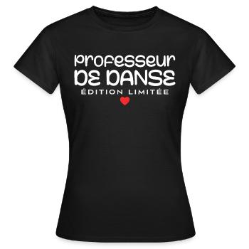 Professeur de danse - T-shirt Femme - noir - Devant - AI Model Female 172 dark (172cm)