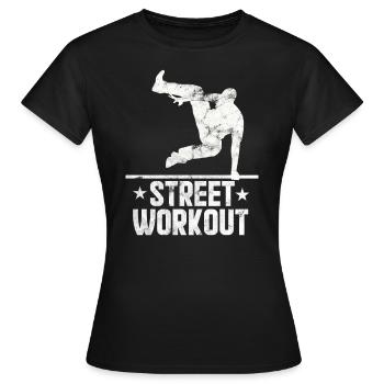 Parkour - Street Workout - T-shirt Femme - noir - Devant - AI Model Female 172 dark (172cm)