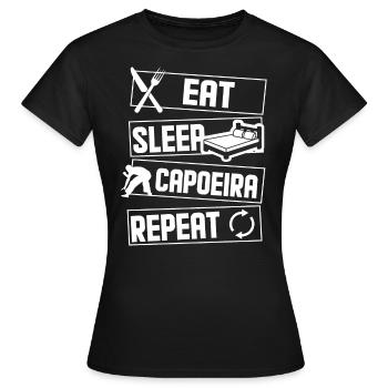 Capoeira - Frauen T-Shirt - Schwarz - Vorne - AI Model Female 172 dark (172cm)