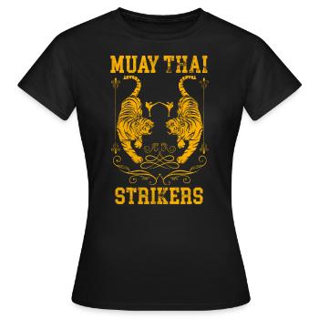 Muay Thai Boxing - Frauen T-Shirt - Schwarz - Vorne - AI Model Female 172 dark (172cm)