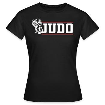 Judo Kämpfer Kampfkunst - Frauen T-Shirt - Schwarz - Vorne - AI Model Female 172 dark (172cm)