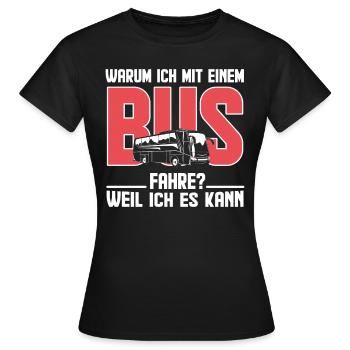 Busfahrer Busfahrer Busfahrer - Frauen T-Shirt - Schwarz - Vorne - AI Model Female 172 dark (172cm)