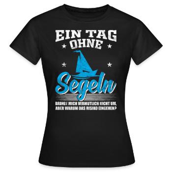 Segeln Segeln Segeln - Frauen T-Shirt - Schwarz - Vorne - AI Model Female 172 dark (172cm)