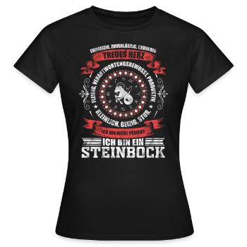 Sternzeichen Steinbock Horoskop - Frauen T-Shirt - Schwarz - Vorne - AI Model Female 172 dark (172cm)