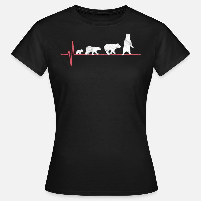 Polar bear bear gift - Women's T-Shirt - black