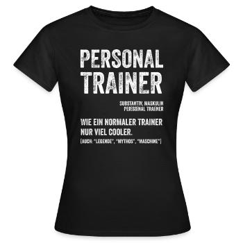 Personal Trainer Trainer - Frauen T-Shirt - Schwarz - Vorne - AI Model Female 172 dark (172cm)