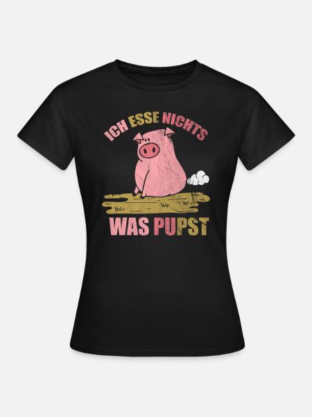 Vegan Veganer Tierschutz - Frauen T-Shirt - Schwarz