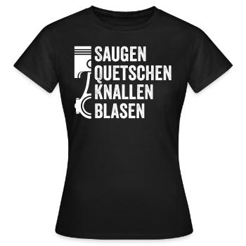 Auto Tuning Tuner Szene - Frauen T-Shirt - Schwarz - Vorne - AI Model Female 172 dark (172cm)