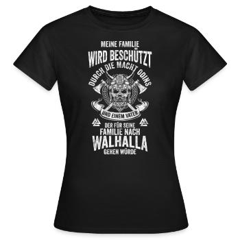 Stolzer Vater - Vatertag Geschenkidee - Frauen T-Shirt - Schwarz - Vorne - AI Model Female 172 dark (172cm)